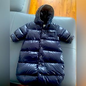 Moncler Used Navy Blue Baby Nest Sleeping Bag